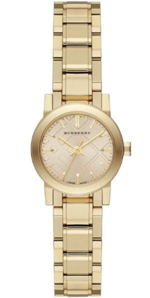 Burberry The City Gold Dial Gold Steel Strap Watch for Women - BU9227 Authentic Buy Shop Now