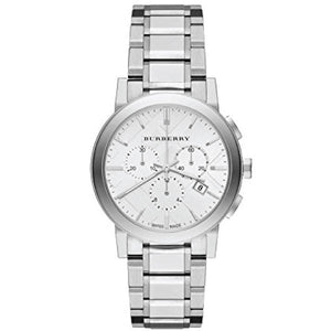 Burberry The City White Dial Silver Steel Strap Watch for Men - BU9750 Authentic Buy Shop Now