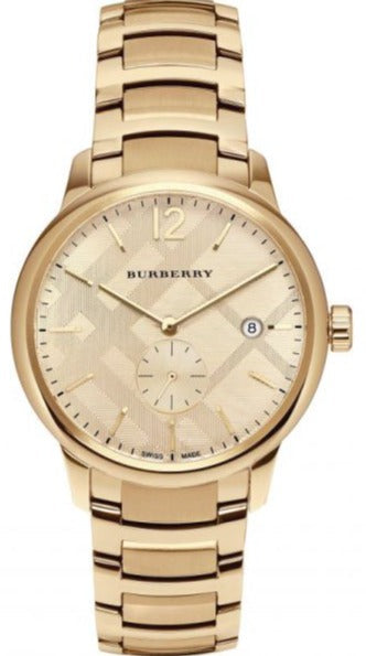 Burberry The Classic Gold Dial Gold Steel Strap Watch for Men - BU10006 Authentic Buy Shop Now