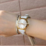 Burberry The City White Dial White Leather Strap Watch for Women - BU9209 Authentic Buy Shop Now