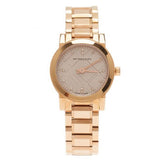 Burberry The City Diamonds Rose Gold Dial Rose Gold Steel Strap Watch for Women - BU9126 Authentic Buy Shop Now