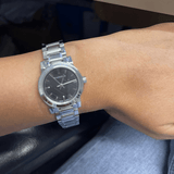 Burberry The City Black Dial Silver Steel Strap Watch for Women - BU9201 Authentic Buy Shop Now