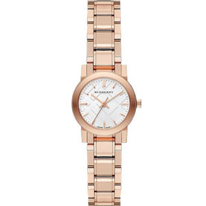 Burberry The City White Dial Rose Gold Steel Strap Watch for Women - BU9204 Authentic Buy Shop Now
