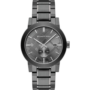 Burberry The City Black Dial Black Steel Strap Watch for Men - BU9902 Authentic Buy Shop Now