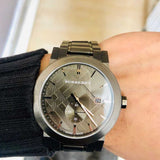 Burberry The City Black Dial Black Steel Strap Watch for Men - BU9902 Authentic Buy Shop Now