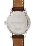 Burberry Utilitarian White Dial Brown Leather Strap Watch for Women - BU7848 Authentic Buy Shop Now