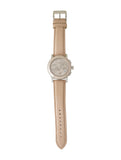 Burberry The City Chronograph Rose Gold Dial Beige Leather Strap Watch For Women - BU9702 Authentic Buy Shop Now