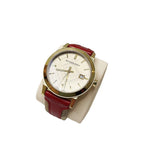Burberry The City Gold Dial Red Leather Strap Watch for Women - BU9140 Authentic Buy Shop Now