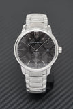 Burberry The Classic Round Black Dial Silver Steel Strap Watch for Men - BU10005 Authentic Buy Shop Now