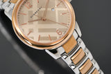 Burberry The Classic Rose Gold Dial Two Tone Steel Strap Watch for Women - BU10117 Authentic Buy Shop Now