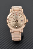 Burberry The City Light Brown Dial Rose Gold Steel Strap Watch for Women - BU9005 Authentic Buy Shop Now