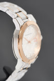 Burberry The City Diamonds White Dial Two Tone Steel Strap Watch for Women - BU9127 Authentic Buy Shop Now