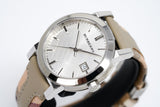 Burberry The City White Dial Beige Leather Strap Watch for Women - BU9132 Authentic Buy Shop Now