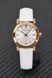 Burberry The City White Dial White Leather Strap Watch for Women - BU9108 Authentic Buy Shop Now