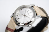 Burberry The City Nova Silver Dial Brown Leather Strap Watch for Women - BU9212 Authentic Buy Shop Now