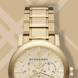 Burberry The City Gold Dial Gold Steel Strap Watch for Women - BU9753 Authentic Buy Shop Now