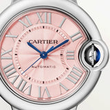 Cartier Ballon Bleu de Cartier Pink Dial Silver Steel Strap Watch for Women - WSBB0046 Authentic Buy Shop Now