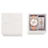 Michael Kors Melissa Quartz Silver Dial Rose Gold Steel Strap Watch for Women - MK1052 Authentic Buy Shop Now