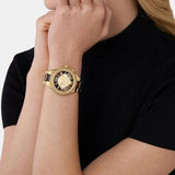Michael Kors Camille Chronograph Brown Dial Two Tone Steel Strap Watch For Women - MK7269 Authentic Buy Shop Now