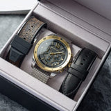 Michael Kors Brecken Quartz Black Dial Silver Mesh Strap Watch For Men - MK8961 Authentic Buy Shop Now