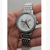 Michael Kors Melissa Quartz Silver Dial Silver Steel Strap Watch for Women - MK1055 Authentic Buy Shop Now