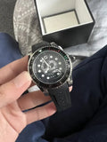 Gucci Dive Quartz Kingsnake Black Dial Black Rubber Strap Watch For Men - YA136217 Authentic Buy Shop Now