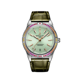 Breitling Chronomat Automatic 36 South Sea Green Dial Green Leather Strap Watch for Women - A10380611L1P1 Authentic Buy Shop Now