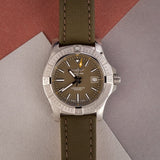 Breitling Avenger Automatic GMT 43 Green Dial Green Nylon Strap Watch for Men - A17318101L1X1 Authentic Buy Shop Now