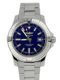 Breitling Avenger Automatic 43mm Blue Dial Silver Steel Strap Watch for Men - A17318101C1A1 Authentic Buy Shop Now