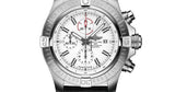 Breitling Super Avenger Chronograph 48 White Dial Black Nylon Strap Watch for Men - A133751A1A1X1 Authentic Buy Shop Now