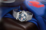 Breitling Chronomat B01 42 Six Nations France Blue Dial Silver Steel Strap Watch for Men - AB0134A81C1A1 Authentic Buy Shop Now