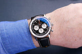 Breitling Navitimer B01 Chronograph 46 Black Dial Black Leather Strap Watch for Men - AB0137211B1P1 Authentic Buy Shop Now