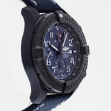 Breitling Super Avenger Chronograph 48 Night Mission Blue Dial Blue Leather Strap Watch for Men - V13375101C1X2 Authentic Buy Shop Now