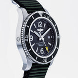 Breitling Superocean Automatic 44mm Outerknown Green Dial Green Nylon Strap Watch for Men - A17367A11L1W1 Authentic Buy Shop Now
