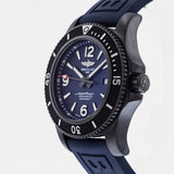 Breitling Superocean Automatic 46mm Blue Dial Blue Rubber Strap Watch for Men - M17368D71C1S1 Authentic Buy Shop Now