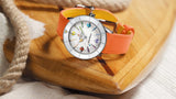 Breitling Superocean Heritage '57 Pastel Paradise White Dial Orange Leather Watch for Women - A10340A11A1X1 Authentic Buy Shop Now