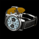 Breitling Top Time B01 Triumph Blue Dial Black Leather Strap Watch for Men - AB01764A1C1X1 Authentic Buy Shop Now