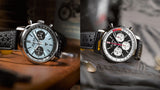 Breitling Top Time B01 Triumph Blue Dial Black Leather Strap Watch for Men - AB01764A1C1X1 Authentic Buy Shop Now
