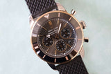 Breitling Superocean Heritage B01 Chronograph 44 Black Dial Black Mesh Bracelet Watch for Men - UB01621A1M1S1 Authentic Buy Shop Now