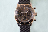Breitling Superocean Heritage B01 Chronograph 44 Black Dial Black Mesh Bracelet Watch for Men - UB01621A1M1S1 Authentic Buy Shop Now