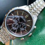 Bulova Classic Collection Black Dial Silver Steel Strap Watch for Men - 96K107 Authentic Buy Shop Now