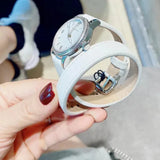 Burberry Utilitarian White Dial White Leather Strap Watch for Women - BU7846 Authentic Buy Shop Now