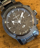Burberry Endurance Chronograph Quartz Black Dial Black Steel Strap Watch For Men - BU9801 Authentic Buy Shop Now