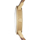 Burberry The City Gold Dial Haymarket Brown Leather Strap Watch for Women - BU9026 Authentic Buy Shop Now