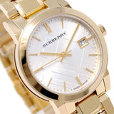 Burberry The City White Dial Gold Steel Strap Watch for Women - BU9103 Authentic Buy Shop Now