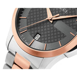 Gucci G Timeless Grey Dial Two Tone Steel Strap Watch For Women - YA126527 Authentic Buy Shop Now