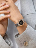 Gucci G Timeless Black Dial Two Tone Steel Strap Watch For Women - YA126512 Authentic Buy Shop Now