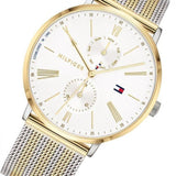 Tommy Hilfiger Jenna Quartz White Dial Two Tone Mesh Bracelet Watch for Women - 1782074 Authentic Buy Shop Now