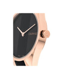 Calvin Klein Rebel Black Dial Black Leather Strap Watch for Women - K8P236C1 Authentic Buy Shop Now