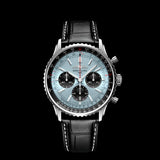 Breitling Navitimer B01 Chronograph 43 Blue Dial Black Leather Strap Watch for Men - AB0138241C1P1 Authentic Buy Shop Now